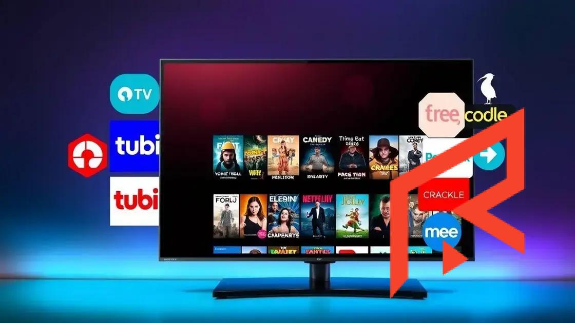 Top free streaming services for movies and shows